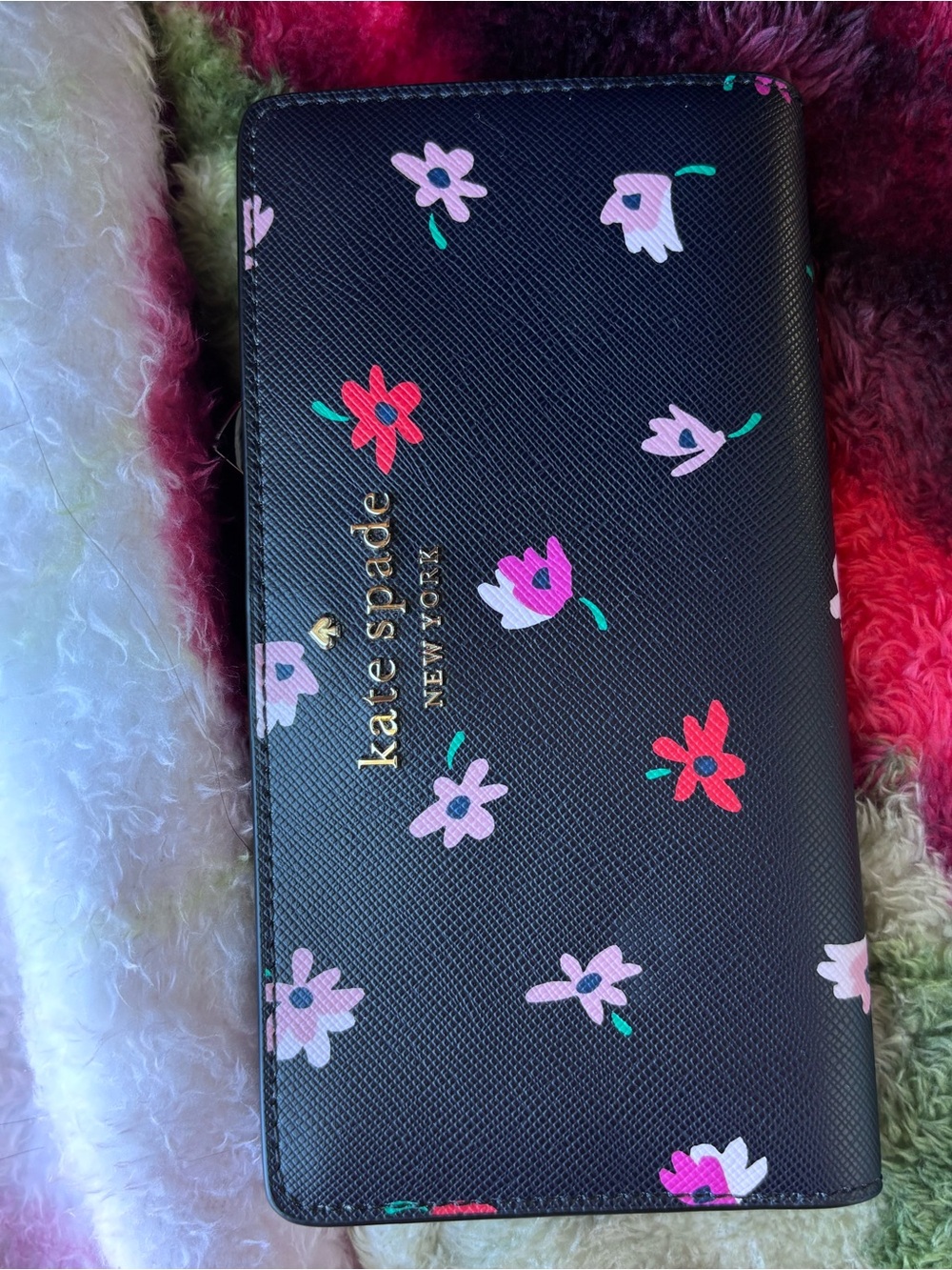 kate spade large slim bifold wallet
